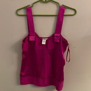 DVF Pink silk top